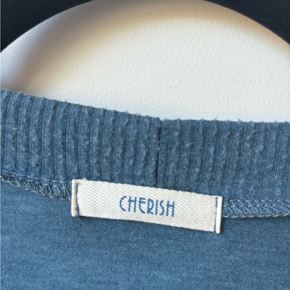 Cherish the Label Open Front Cross Sweater Pullover Long sleeve Fall Top Size L - Picture 5 of 5